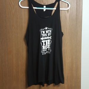 Black tank top